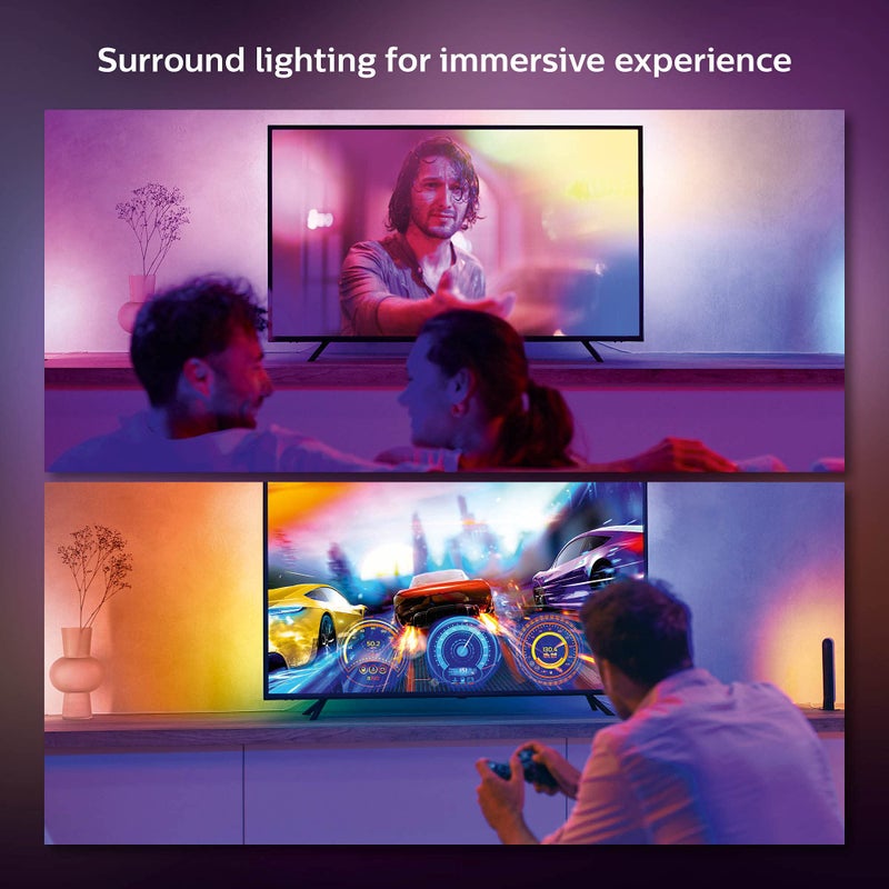 Philips Hue Play Gradient 55" Smart TV Light Strip - Flowing Multicolor LED Color-Changing TV BackLight - Sync with TV, Music, and Gaming - Requires Bridge and Sync Box - Control with App or Voice - Image 5